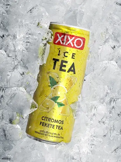 Citromos fekete tea tálca