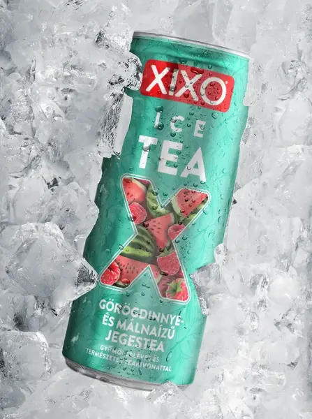 Görögdinnye-málna ízű fekete tea tálca