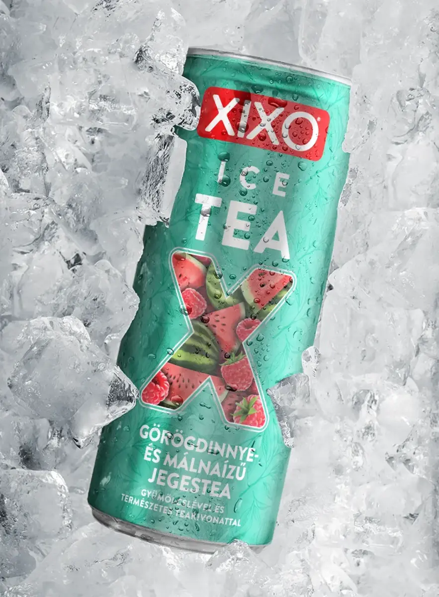 Görögdinnye-málna ízű fekete tea tálca