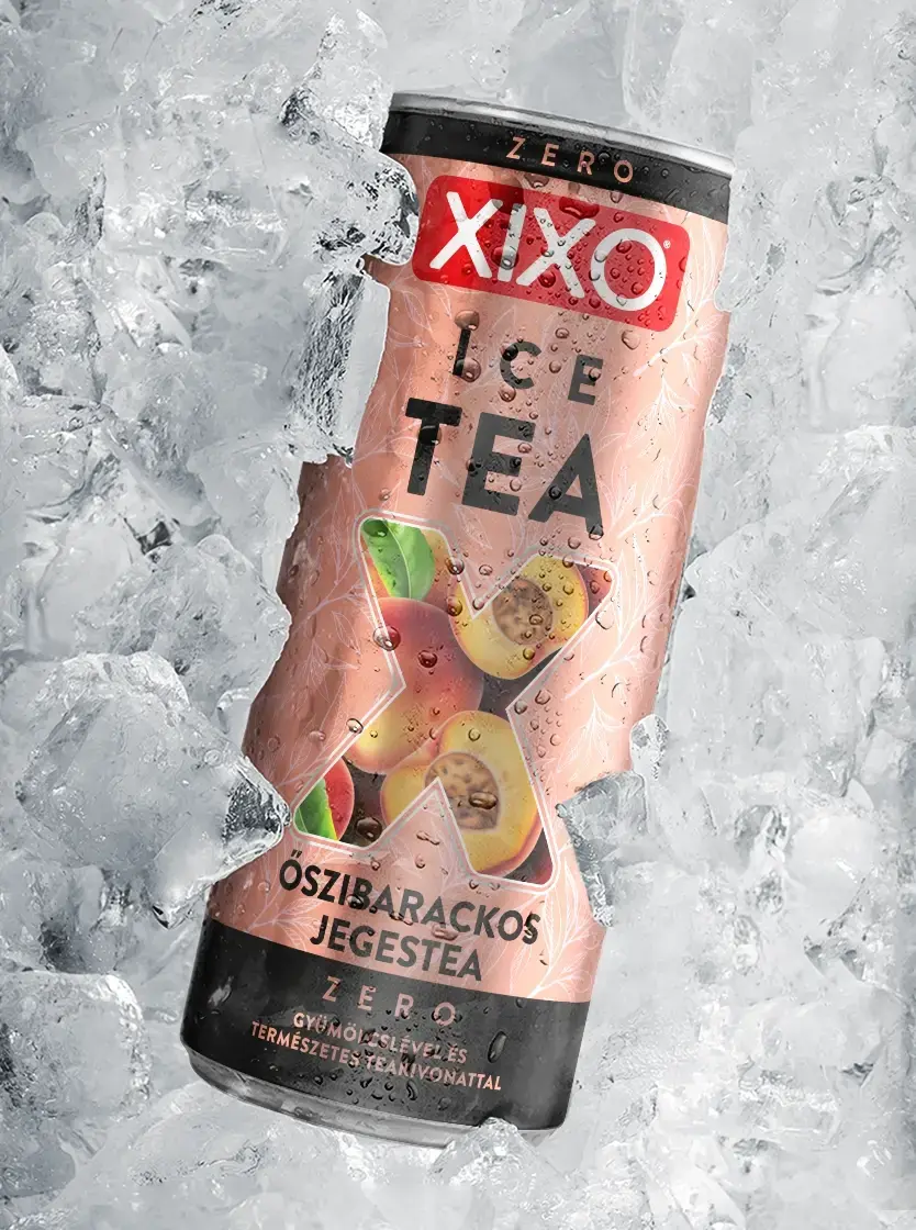 Őszibarackos fekete tea ZERO tálca