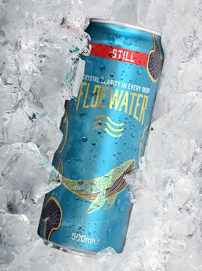 FloeWater duplán-szűrt szénsavmentes ivóvíz, 500 ml tálca